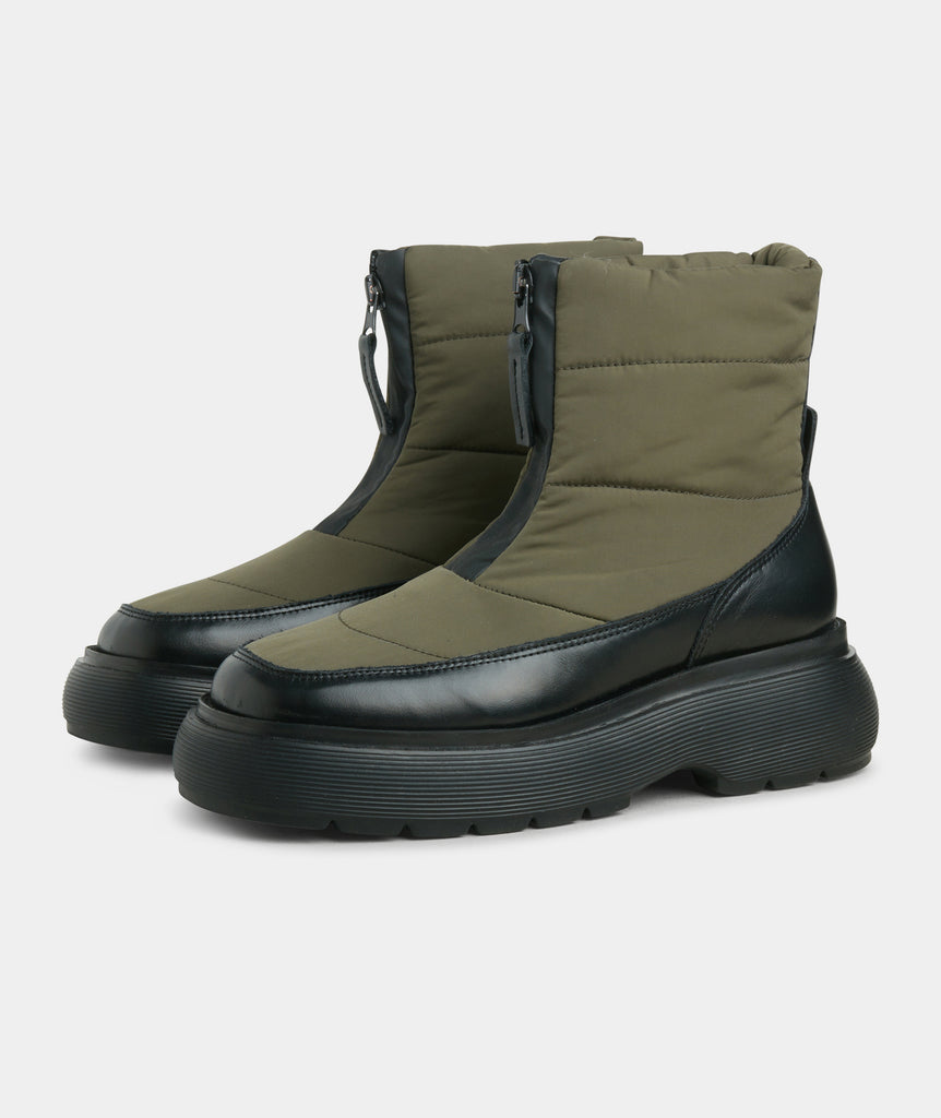 GARMENT PROJECT WMNS Cloud Snow Boot - Army Nylon Boots 240 Army