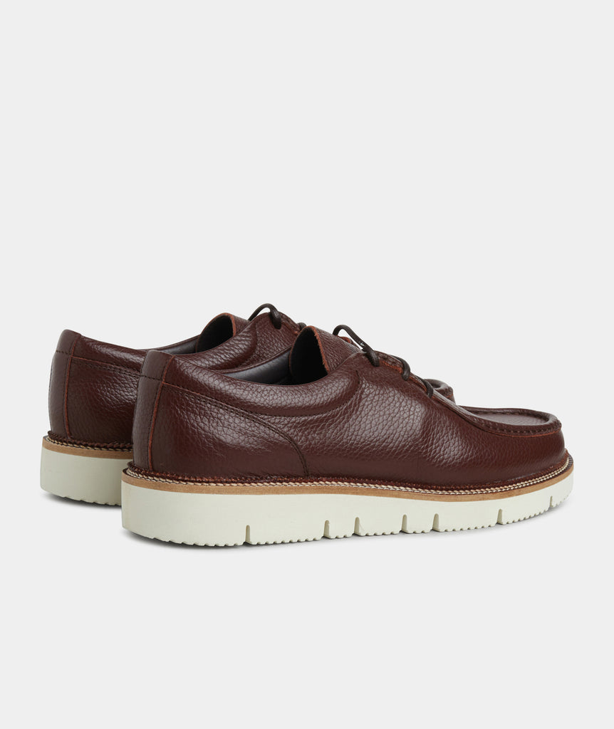GARMENT PROJECT MAN Eilo Vibram Low - Brown Tumbled Leather Shoes 800 Brown