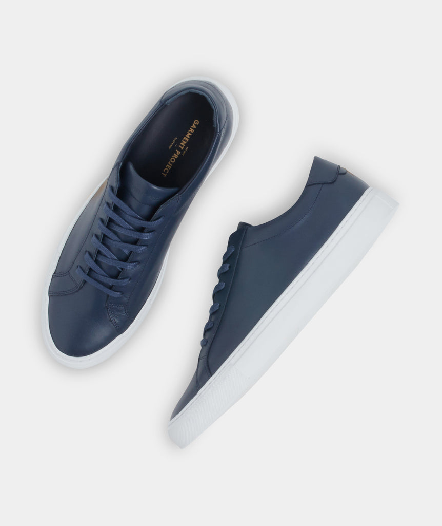 GARMENT PROJECT MAN GP0001 - Navy Leather Shoes 500 Navy