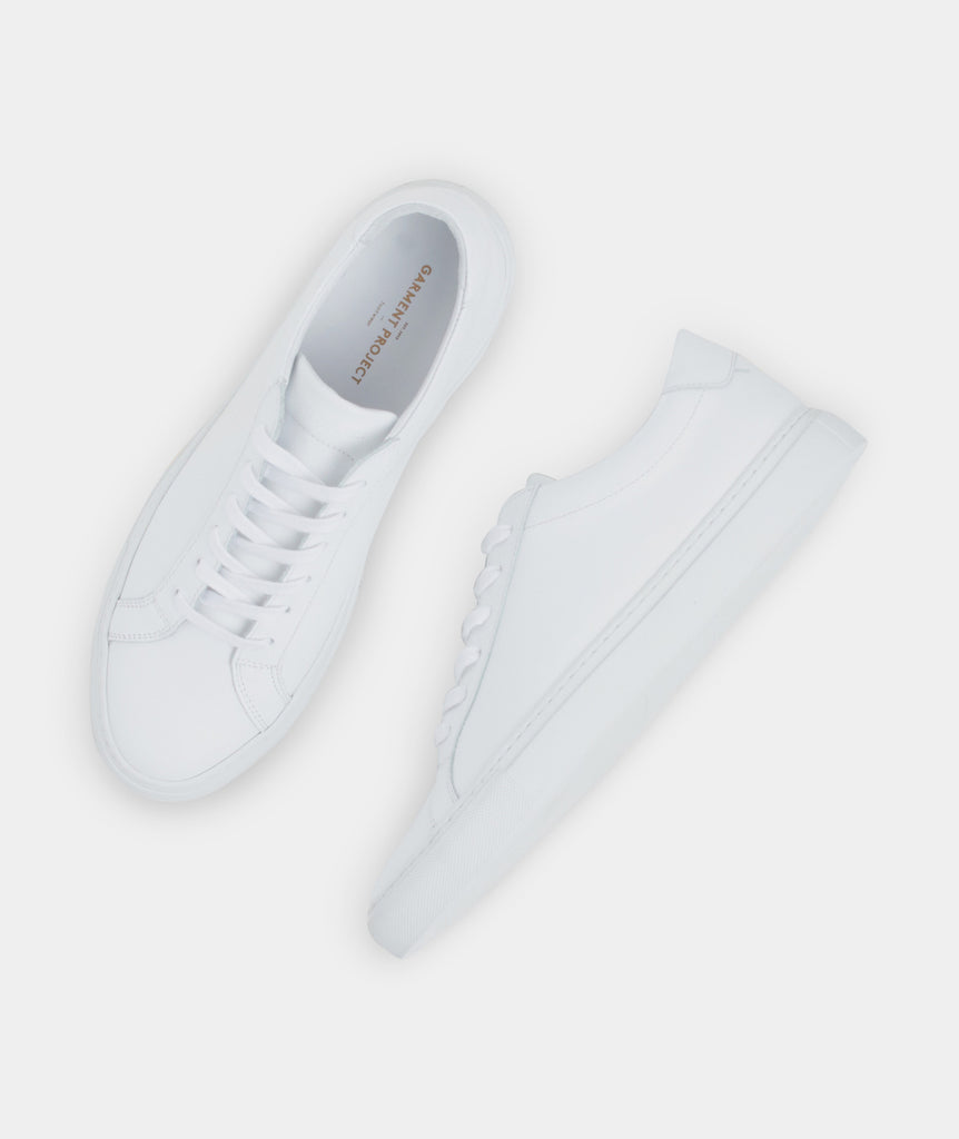 GARMENT PROJECT MAN GP0001 - White Leather Sneakers 100 White