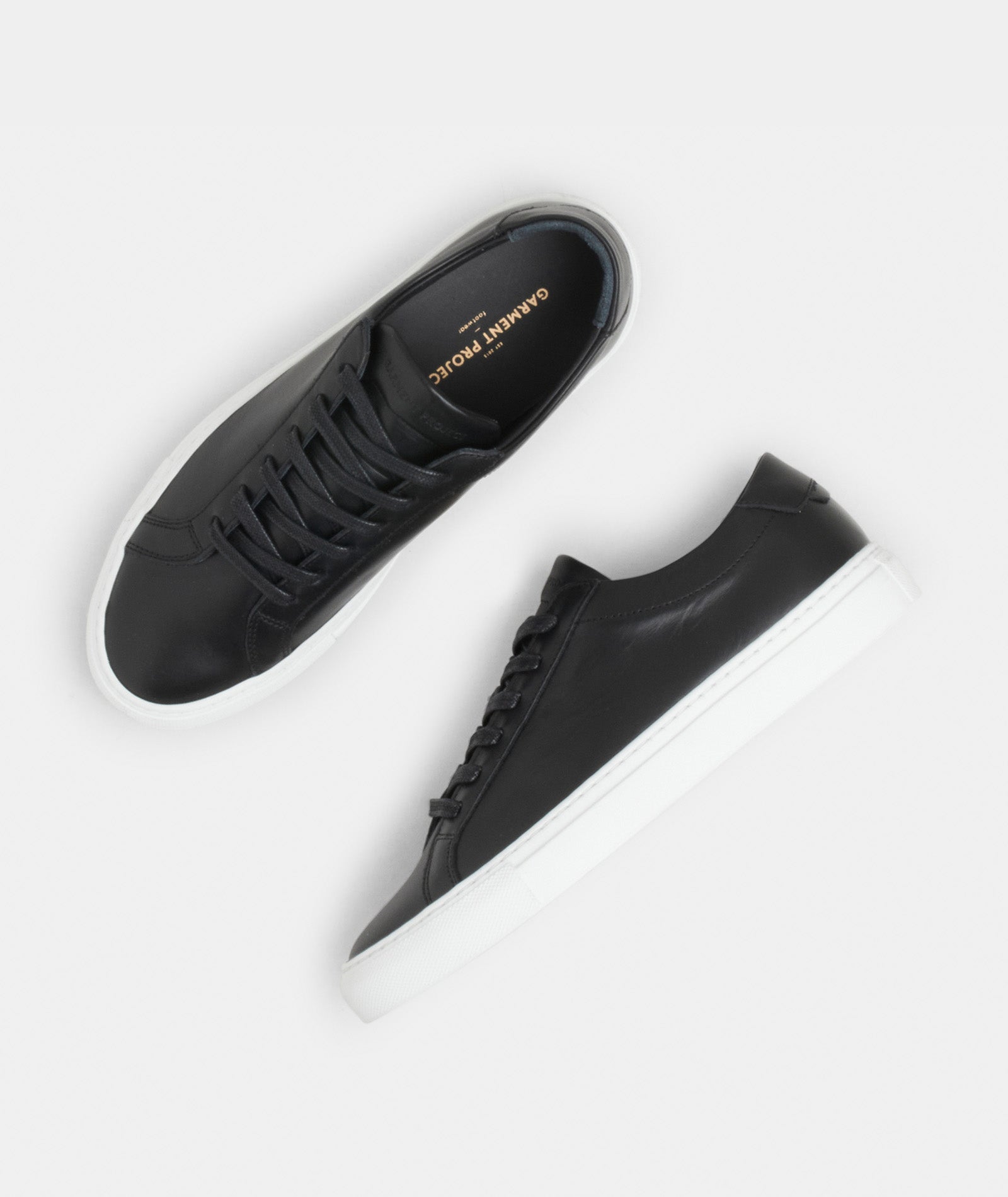 GARMENT PROJECT WMNS GPW0001 - Black Leather Sneakers 999 Black