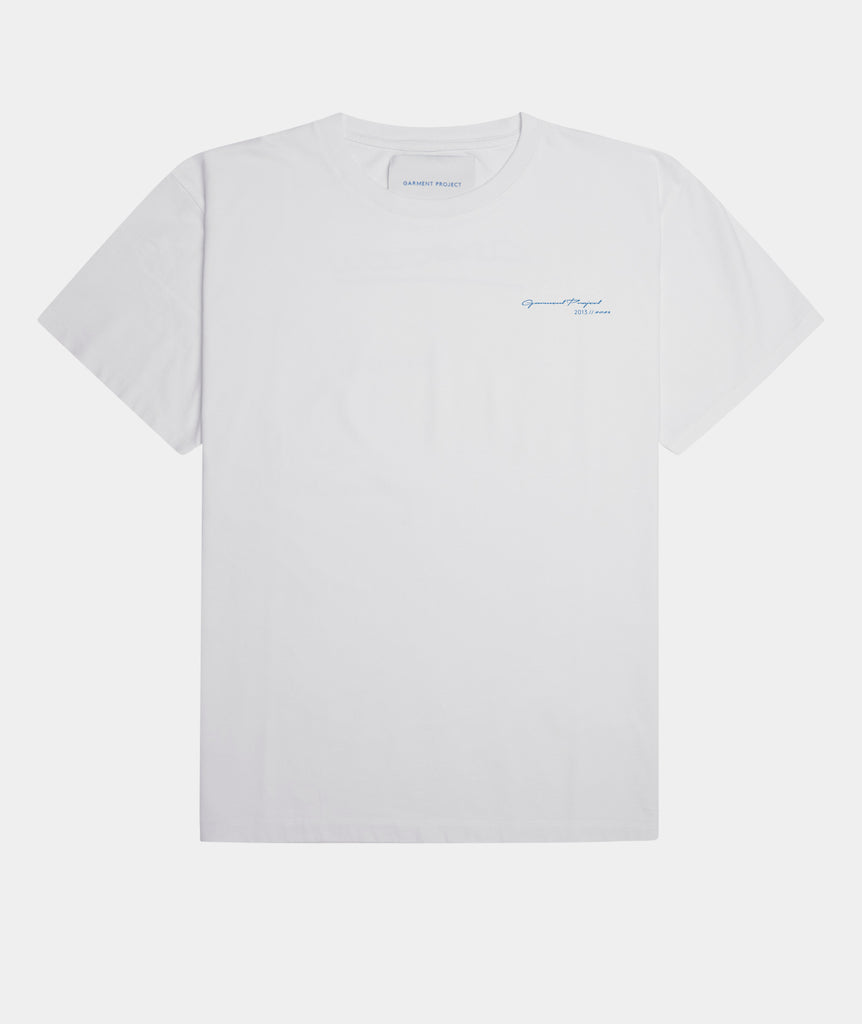 GARMENT PROJECT MAN GP Logo Tee - White T-shirt 100 White
