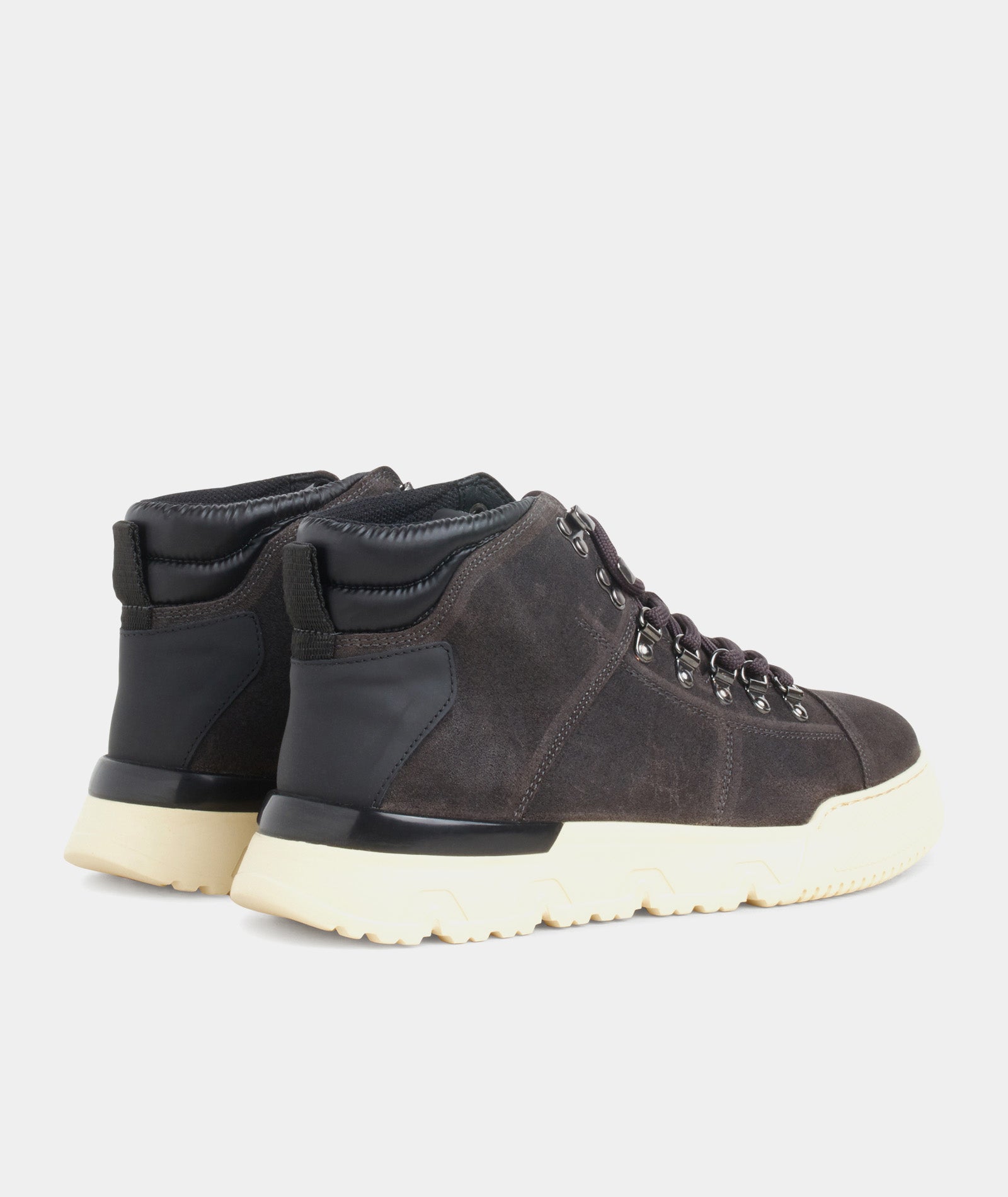 GARMENT PROJECT MAN Hiking Sneaker - Dark Grey Suede Mid Cut 7673 Dark Grey