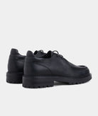 GARMENT PROJECT MAN Jaz Low Top - Black Tumbled Leather Sneakers 999 Black