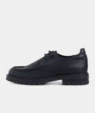 GARMENT PROJECT MAN Jaz Low Top - Black Tumbled Leather Sneakers 999 Black