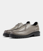 GARMENT PROJECT MAN Jaz Low Top - Grey Tumbled Leather Shoes 400 Grey