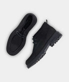GARMENT PROJECT MAN Jaz Mid Top - Black Tumbled Nubuck Mid Cut 999 Black
