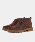 GARMENT PROJECT MAN Jaz Mid Top - Brown Tumbled Nubuck Mid Cut 800 Brown