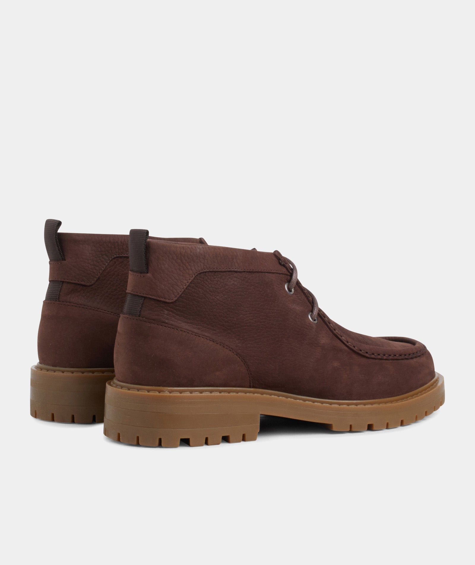 GARMENT PROJECT MAN Jaz Mid Top - Brown Tumbled Nubuck Mid Cut 800 Brown