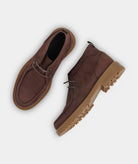 GARMENT PROJECT MAN Jaz Mid Top - Brown Tumbled Nubuck Mid Cut 800 Brown