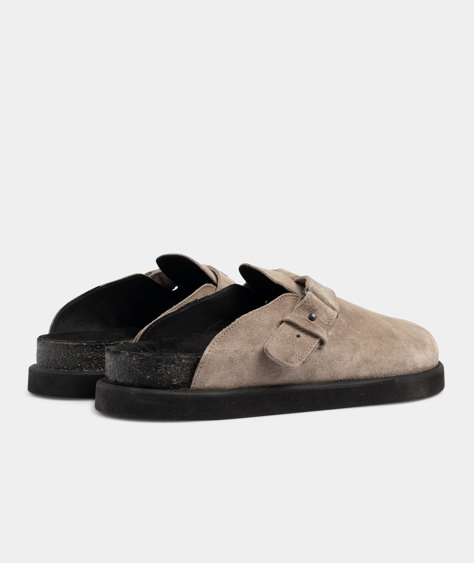 GARMENT PROJECT MAN Johnson Clog - Ardesia Suede Slip-on 435 Ardesia