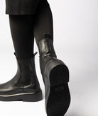 GARMENT PROJECT WMNS June Chelsea - Black Leather / Black Sole Boots 999 Black