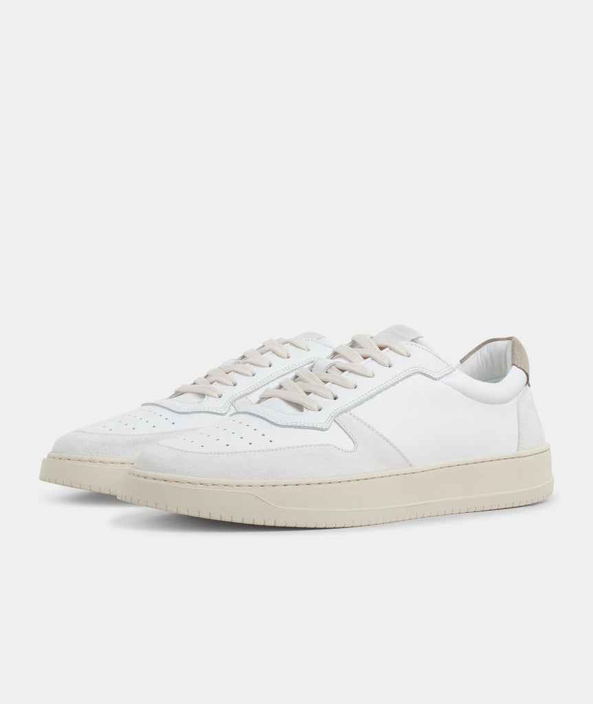 GARMENT PROJECT MAN Legacy - White/Beige Leather/Suede Sneakers 160 Beige