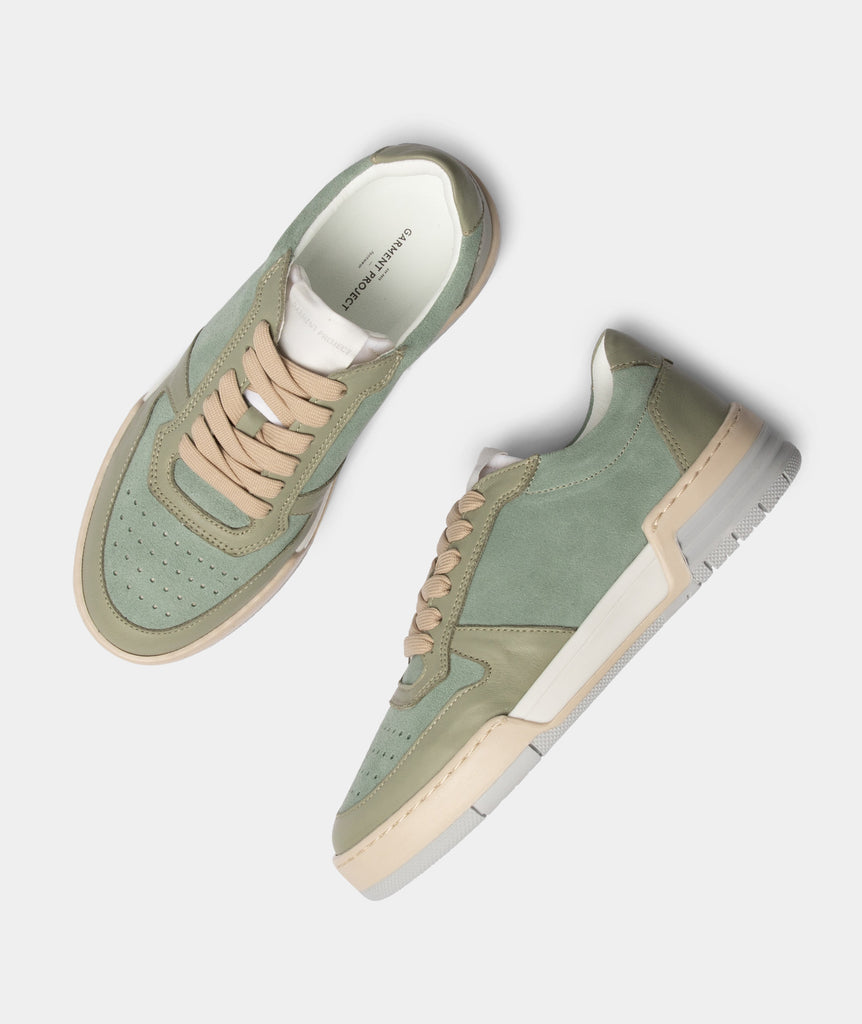 GARMENT PROJECT WMNS Legacy 80s - Jade Leather Suede Sneakers 243 Jade