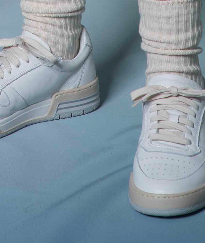 GARMENT PROJECT WMNS Legacy 80s - White Leather Sneakers 100 White
