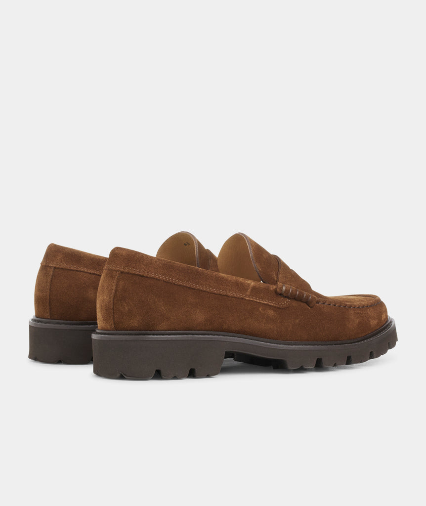 GARMENT PROJECT MAN Loafer - Brown Suede Slip-on 800 Brown