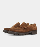 GARMENT PROJECT MAN Loafer - Brown Suede Slip-on 800 Brown