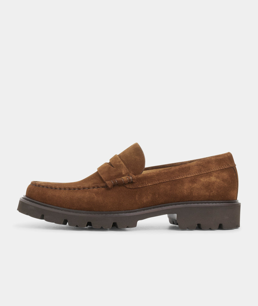 GARMENT PROJECT MAN Loafer - Brown Suede Slip-on 800 Brown