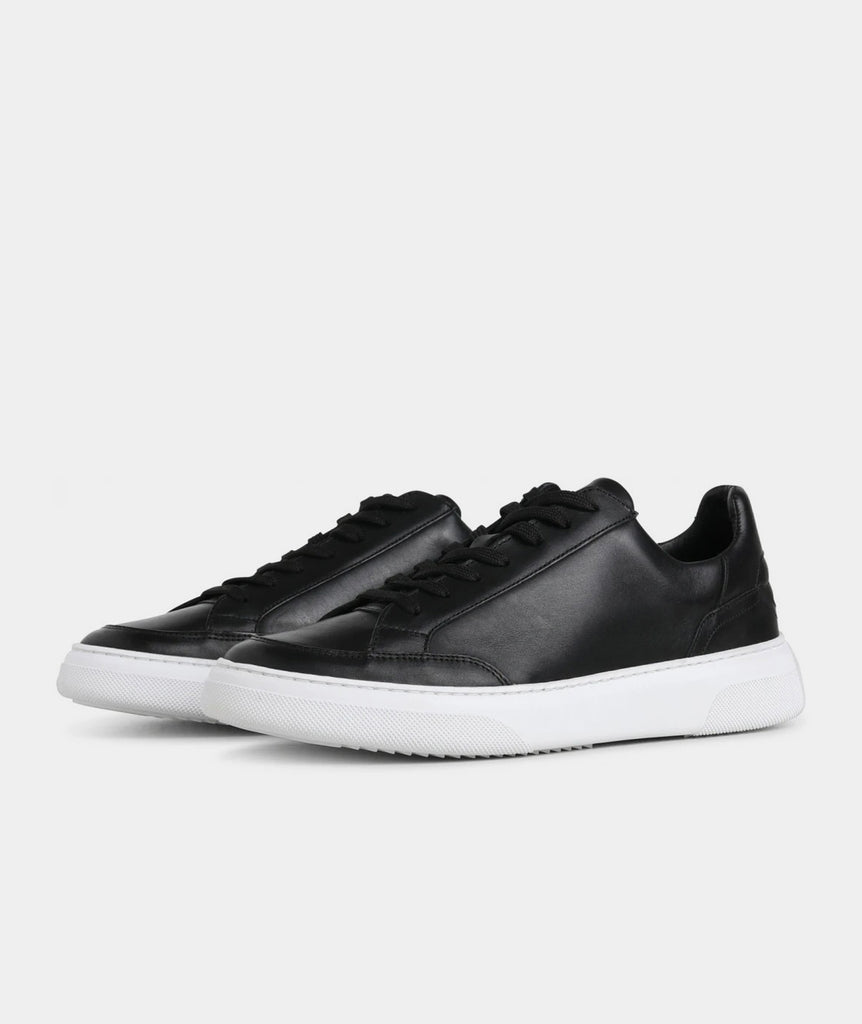 GARMENT PROJECT MAN Off Court - Black Leather Sneakers 999 Black