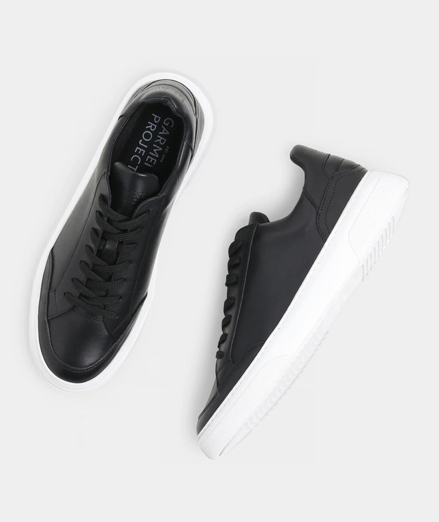 GARMENT PROJECT MAN Off Court - Black Leather Sneakers 999 Black