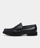 GARMENT PROJECT MAN Penny Loafer - Black Tumbled Leather Loafer 999 Black