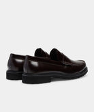 GARMENT PROJECT MAN Penny Loafer - Brown Polido Leather Loafer 800 Brown