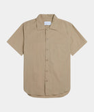 GARMENT PROJECT MAN S/S Nylon Shirt - Taupe Shirt 140 Taupe