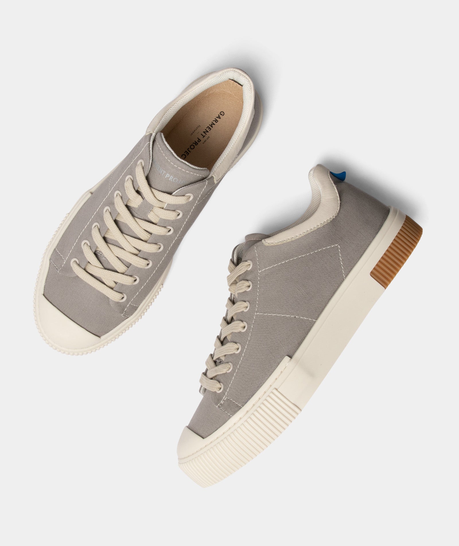 GARMENT PROJECT MAN Sky Low - Grey Canvas Sneakers 430 Grey
