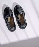 GARMENT PROJECT WMNS Spike Loafer - Black Polido Leather Loafer 999 Black