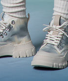 GARMENT PROJECT WMNS Twig High - Grey Tie Dye Canvas Boots 430 Grey