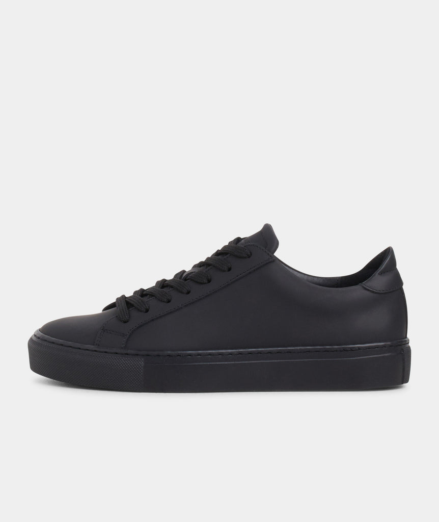 GARMENT PROJECT MAN Type - Black Rubberised Leather Shoes 999 Black